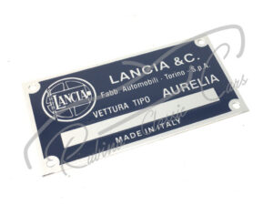 Targhetta numero telaio / vano motore