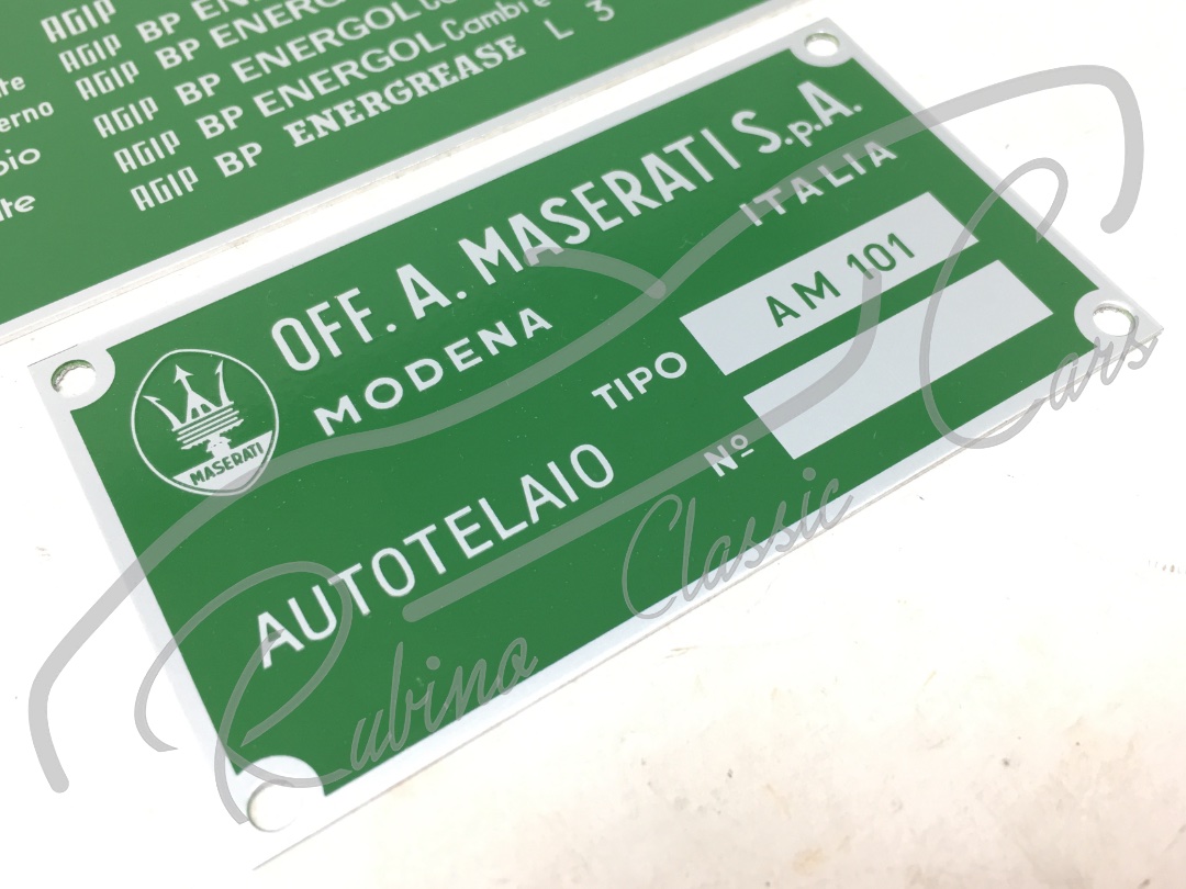 Targhetta numero telaio / vano motore - immagine 3