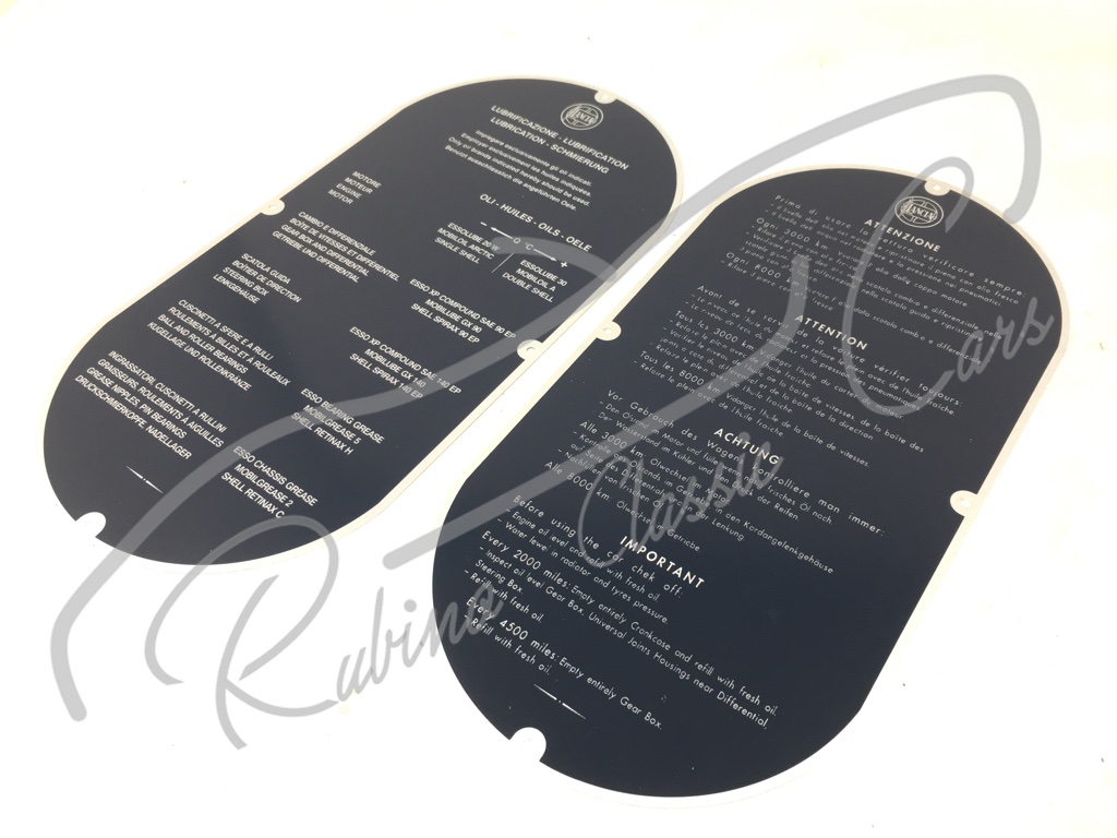 Tabelle vano motore - immagine 3